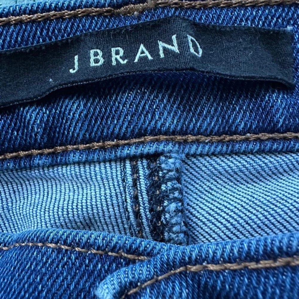 J Brand Dark Wash Skinny Leg Jeans Women Size 31 High Rise‎ Stretch Denim Clssic